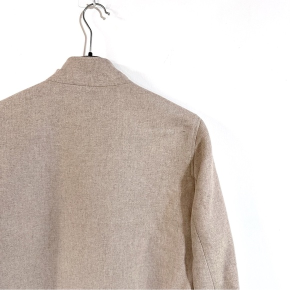 Cotelac Wool Blend Tan Boxy Short Jacket With Mandarin Collar Size 2/US8 ($435) - Picture 10 of 13